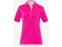 BRAX Damen Poloshirt Style CLEO, Pink, Gr. 36
