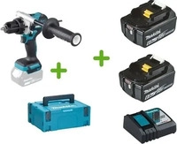 Makita Akku-Schlagbohrschrauber DHP486RTJ 18 Volt, 2 Akkus 5,0 Ah, Ladeger&auml;t,...