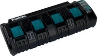 Makita Vierfachladeger&auml;t DC18SF f&uuml;r bis zu 4 Akkus 14,4-18,0 Volt