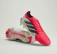 Adidas JS0433, adidas Predator Elite FG Fu&szlig;ballschuh Herren rot wei&szlig; schwarz