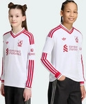 Adidas KB8299, adidas FC Liverpool Langarm Ausw&auml;rtstrikot 26/27 Kinder wei&szlig; rot