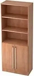 Hammerbacher V7700/N/N/CE, Hammerbacher Regal 5OH,2T&uuml;ren unt.SO-Bl. CE Nussb.Nussb.