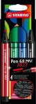 Stabilo 768/04-21, Stabilo Pen 68 MAX 4er Etui ARTY Filzstift Pen 68 MAX mit