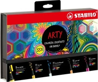 Stabilo 77/6-3-20, Stabilo Filzstifte-Set Box ?ARTY: CREATIVE SET Filzstifte &