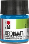 Marabu 14010 005 095, Marabu Acrylfarbe Decormatt 14010 005 095, azurblau, 50ml 50