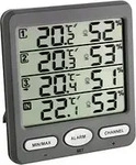TFA-Dostmann 30.011205, TFA-Dostmann 30.3054.10 Klima Monitor Hygrometer, grau