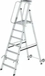 MUNK 051087, MUNK Podestleiter 051087, 7 Stufen, alu, Aluminium
