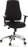 HJH Office 608000, HJH Office GmbH B&uuml;rodrehstuhl PRO-TEC 200, schwarz / silber, mit