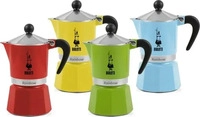 Bialetti 4983, Bialetti Rainbow Espressokocher gelb, 6 Tassen