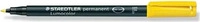 Staedtler 318-1, Staedtler Folienstift Lumocolor, 318-1, gelb, 0,6mm, Rundspitze