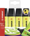 Stabilo 70/4-24, Stabilo Textmarker BOSS ORIGINAL Etui, 70/4-24, gelb, 2-5mm