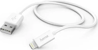 Hama 173863, Hama Anschlusskabel Basic, USB A/Lightning-ST/ST, L: 1 m, wei&szlig;