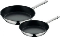WMF 741146290, WMF Edelstahlpfannen-Set, beschichtet 2428 cm