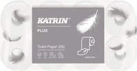 Katrin 104872, Katrin Toilettenpapier Toilet Paper 250 Long 104872, 3-lagig, wei&szlig;,