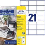 AVERY Zweckform 3481-10, AVERY Zweckform Etiketten Home Office 3481-10, wei&szlig;