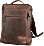 Pride und Soul 47199, Pride und Soul Notebookrucksack JESTER Rei&szlig;verschluss Leder