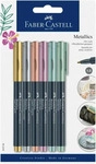 Faber-Castell 160706, Faber-Castell Permanentmarker Metallics, 160706, Packung,