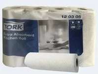 Tork 120305, Tork K&uuml;chenrollen Extra Absorbent 120305 3-lagig wei&szlig; Rolle &agrave; 51