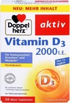 Doppelherz 20013, Doppelherz Vitamin D 2000 I.E. 50 St&uuml;ck, Grundpreis: &euro; 0,07 /