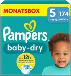 Pampers Windeln Baby Dry Junior, Gr&ouml;&szlig;e 5 174 St&uuml;ck, Grundpreis: &euro; 0,38 /