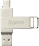 Hama 00182489, Hama USB-Stick C-Rotate Pro 00182489, silber, USB-C/USB-A, 32 GB