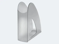 HAN 1611-69, HAN Stehsammler TWIN 1611-69, A4/C4, grau-transparent, Kunststoff, 76mm