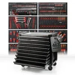 Werkzeugwagen PRO Line "BIG BLACK" mit 9 Schubladen inklusive Werkzeug