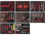 Werkzeugwagen Einlage Set mit 8 Einlagen