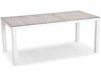 Alu-Tisch rechteckig weiß 210x90 DIREKTVERSAND, Modern & puristisch im Design: