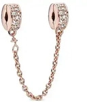 Pandora Charm Timeless Klare Pav&eacute; Clip Komfortkette 786322CZ-05 - ros&eacute;gold