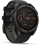 Garmin Smartwatch Fenix 8 - 47 mm Solar Sapphire Graphit Carbongrau Titan DLC
