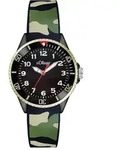 s.Oliver Kinderuhr Camouflage SO-2998-PQ - schwarz