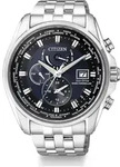 Citizen Herrenuhr Funkuhr Eco-Drive AT9030-55L - silber
