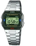 Casio Unisexuhr Vintage A163WA-1QES - silber