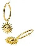 Purelei Charm Core Collection Earring-Sun-Gold - gold