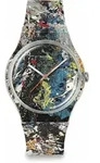 Swatch Unisexuhr 2601 SWATCH X GUGGENHEIM SUOZ366 - transparent