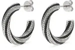 JETTE Creolen TWISTED 89193444 - silber