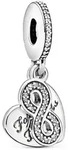 Pandora Charm Moments Forever Friends Herz 791948CZ - silber