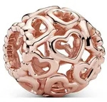 Pandora Charm Moments All Over-Herzen 780964 - ros&eacute;gold