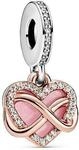 Pandora Charm Moments Funkelndes Unendlichkeits-Herz 788878C01 - bicolor