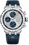 Maurice Lacroix Herrenuhr Aikon Chronograph Day Date AI6038-SS001-131-1 - silber