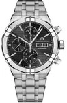 Maurice Lacroix Herrenuhr Aikon Chronograph Day Date AI6038-SS002-330-1 - silber