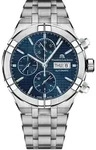 Maurice Lacroix Herrenuhr Aikon Chronograph Day Date AI6038-SS002-430-1 - silber