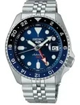Seiko Herrenuhr GMT SSK003K1 - silber