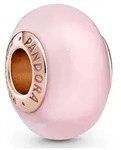 Pandora Charm Moments Mattes rosafarbenes Murano-Glas 789421C00 - ros&eacute;gold