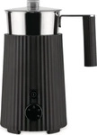 Alessi MDL13 B, Alessi - Pliss&eacute; Milchaufsch&auml;umer, 0,35 l, schwarz Edelstahl;