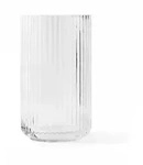 Lyngby Porcel&aelig;n - Glasvase, H 15,5 cm, transparent