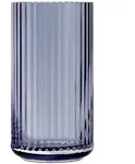 Lyngby Porcel&aelig;n - Glasvase, H 15,5 cm, midnight blue