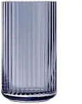 Lyngby Porcel&aelig;n - Glasvase, H 12,5 cm, midnight blue