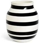 K&auml;hler Design - Omaggio Vase H 20 cm, schwarz